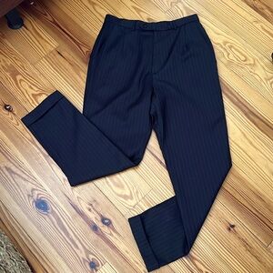 Reformation size 6 brown pinstripe, slim leg pants